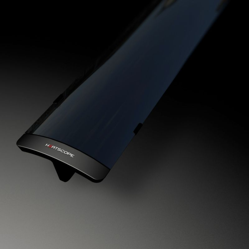 Heatscope Pure 3000W Electric Radiant Heater Black Side View