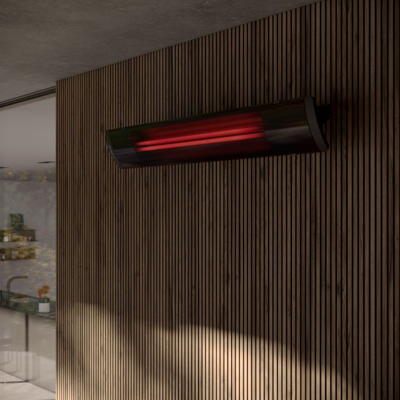 Heatscope Pure 3000W Electric Radiant Heater In Terrace Wall