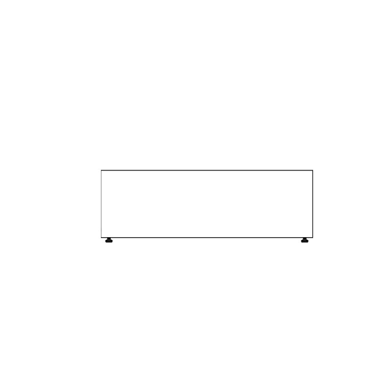 Bloc L5 Concrete Coffee Table Side View Drawing