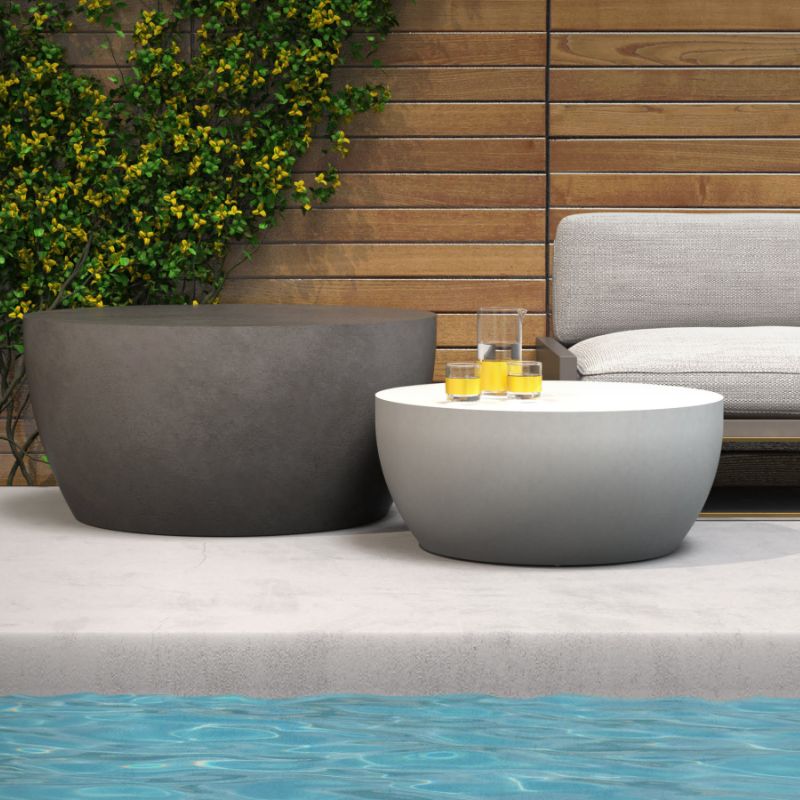 Circ M2 Concrete Coffee Table With Sofa