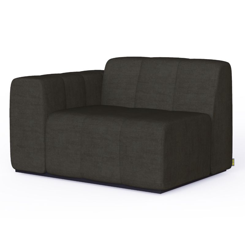 Connect L50 Modular Sofas Left Sooty 45 Angle