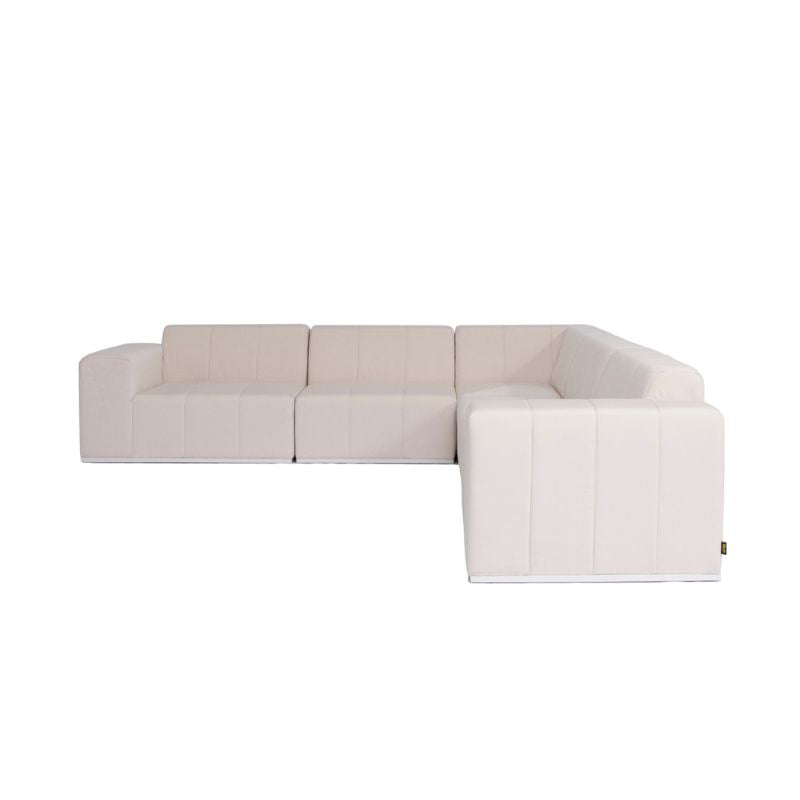 Connect Modular 5 L Sectional Sofa Canvas