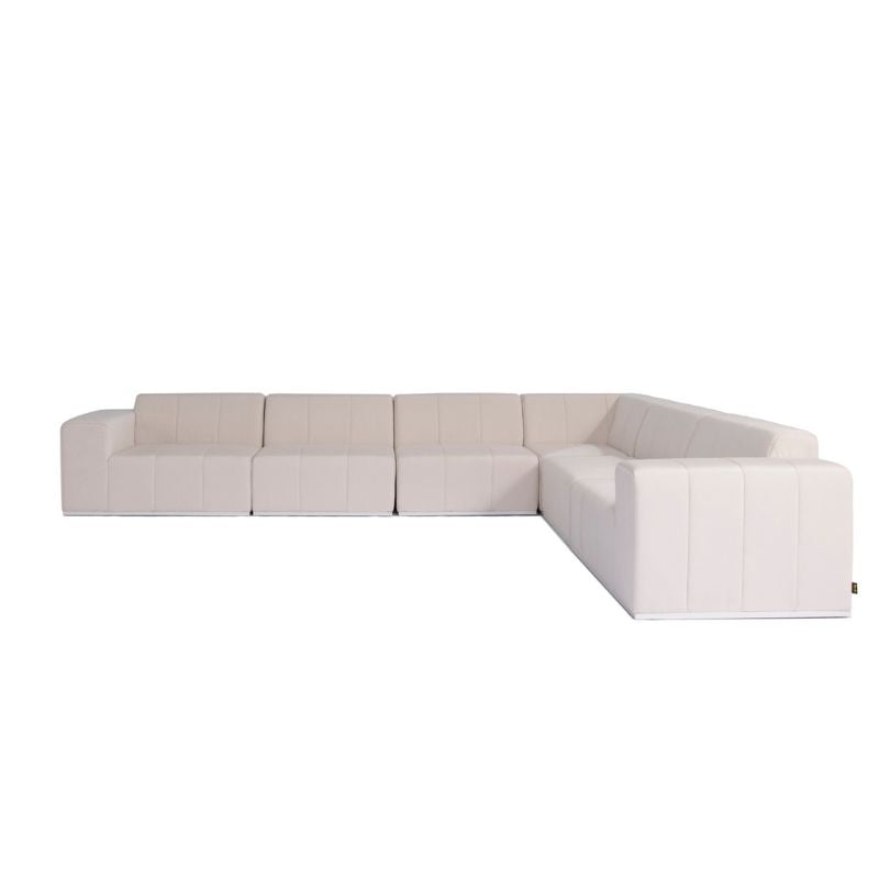 Connect Modular 6 L-Sectional Sofa Canvas