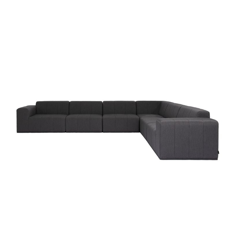 Connect Modular 6 L-Sectional Sofa Sooty