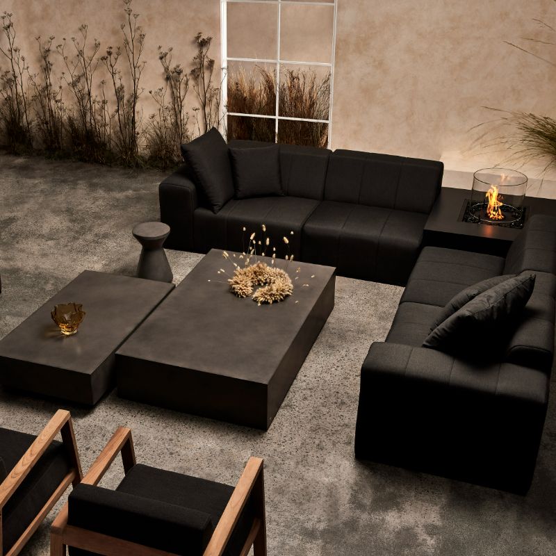 Connect O37 Modular Sofas Full Set Ottoman With Table Cushion