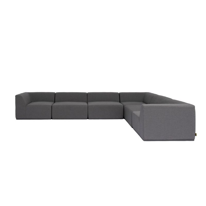 Relax Modular 6 L-Sectional Sofa Modular Sofas Flanelle Front