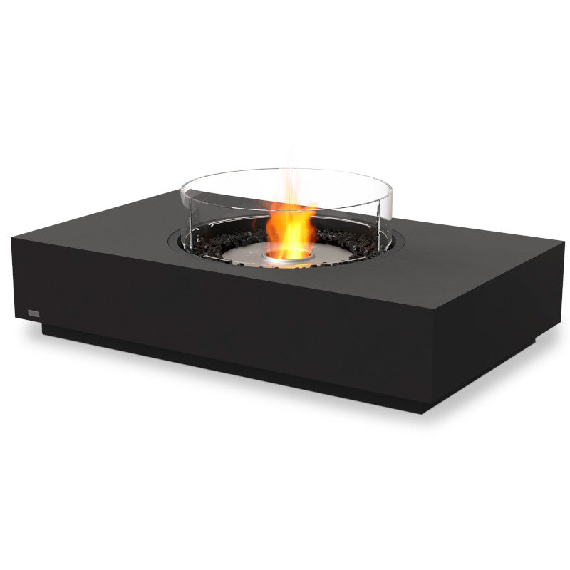 martini 50 ethanol fire pit table graphite