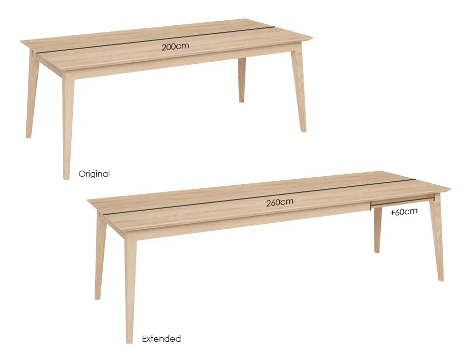 Jylland 200cm Extendable Dining Table