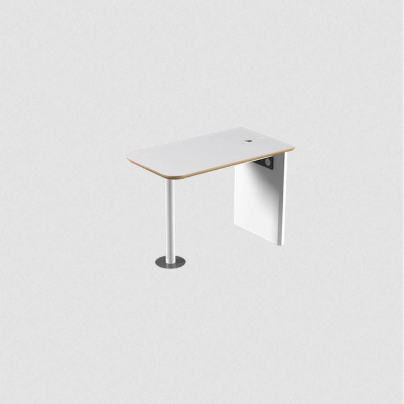 4 Person Extra Large Silent Boothpod White Table