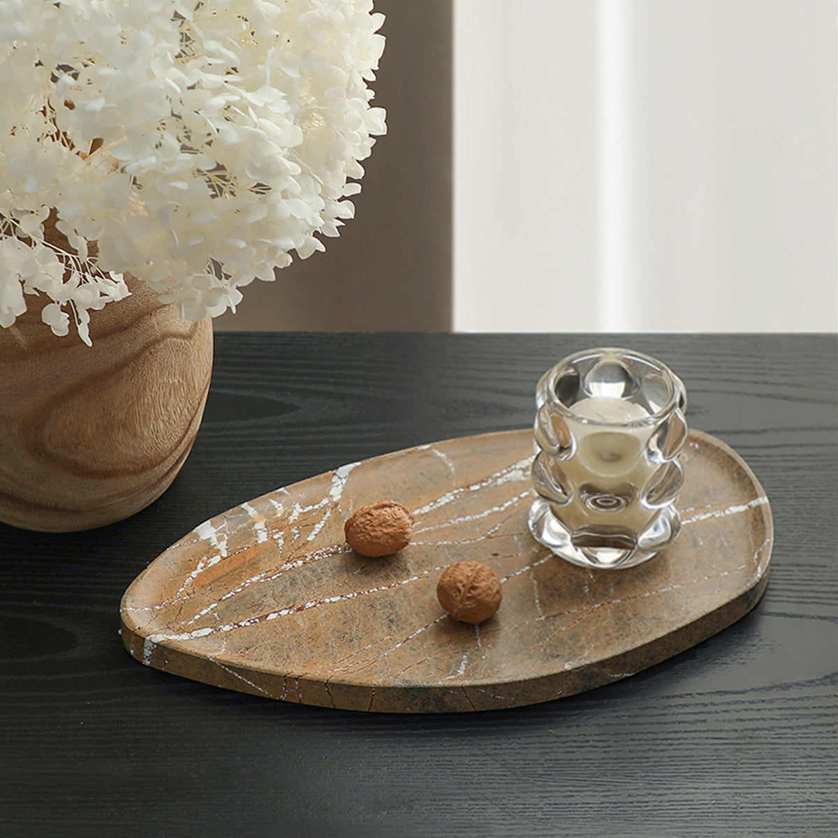 Kilnwick Leaf Shaped Marble Plate