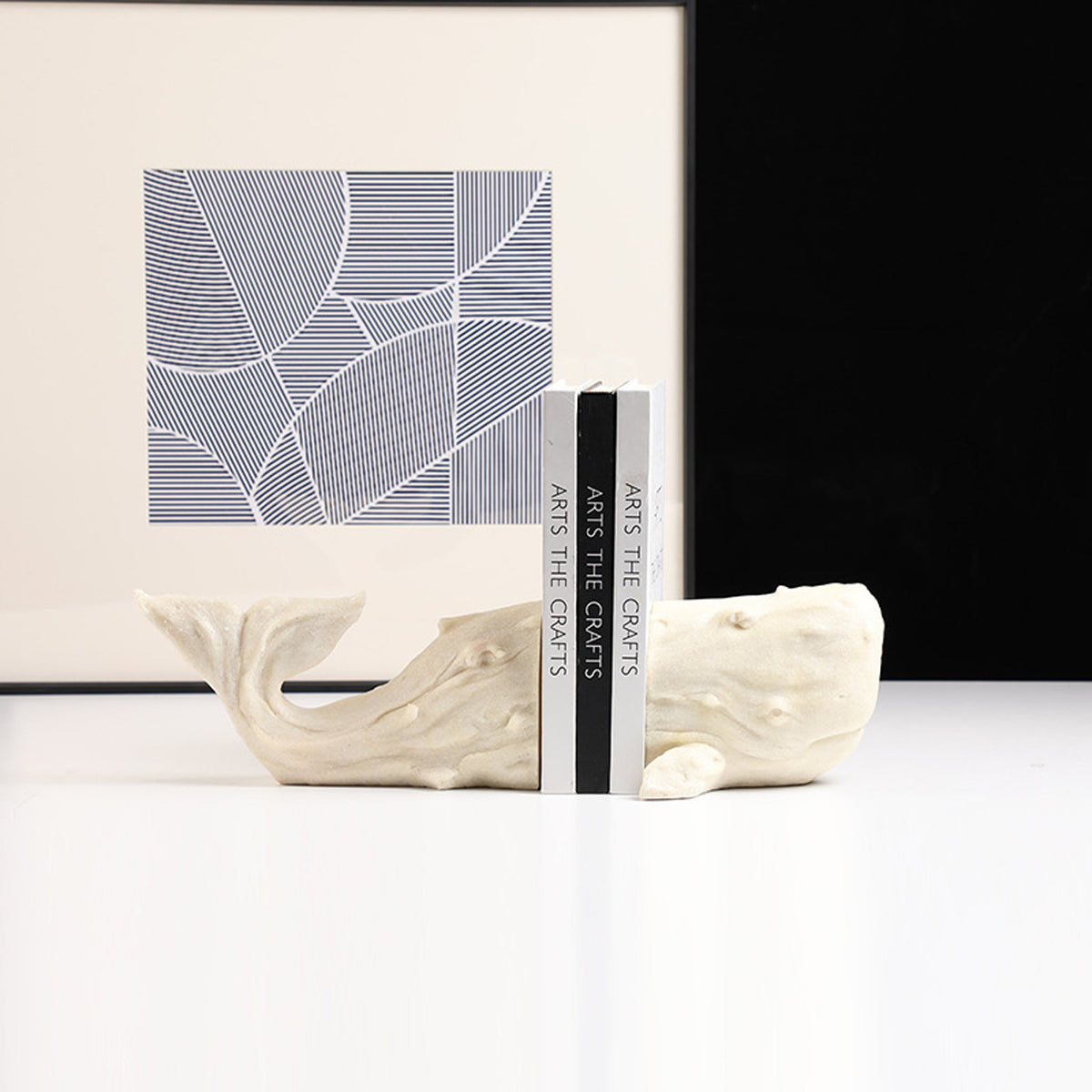 Mortham Sandstone Whale Bookend