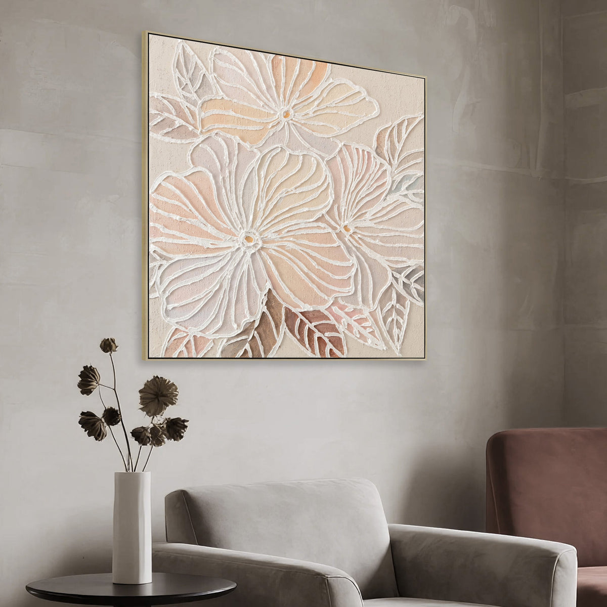 Stoneley 80cm Framed Canvas