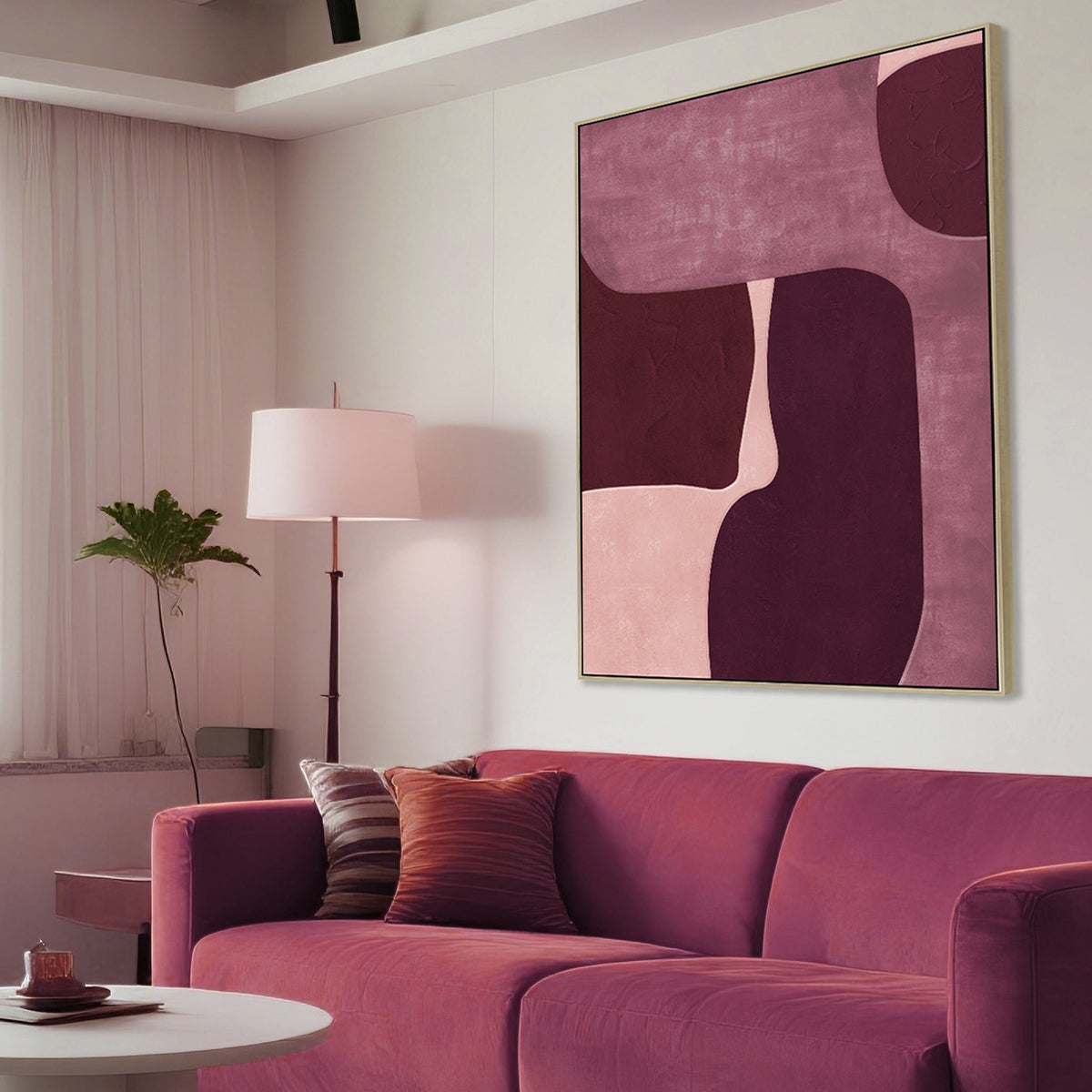 Tharston 100x140cm Framed Canvas