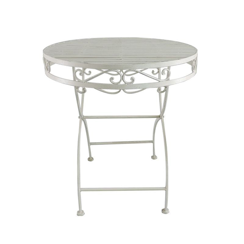 Albany 3 Piece Iron Round Garden Table Set Table