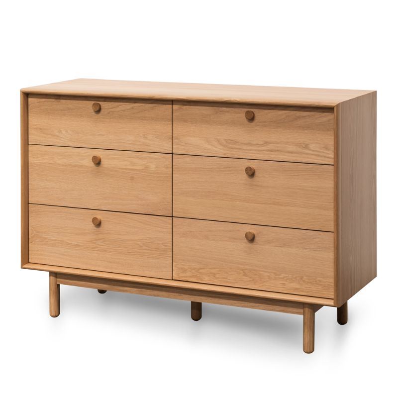 Alden 6 Drawer Wide Chest Angle View