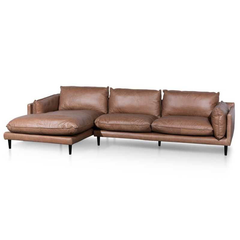 Aldermont 4 Seater Left Chaise Leather Sofa