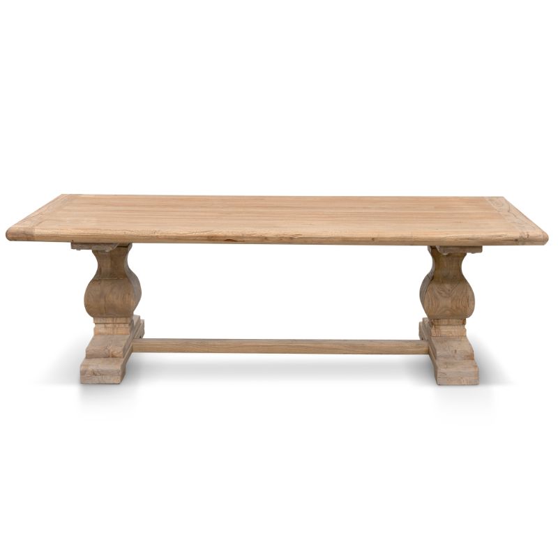 Alderwood 150CM Reclaimed Wood Coffee Table Front View