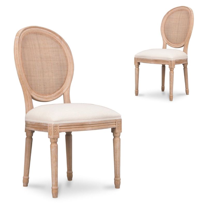 Aniston Wooden Dining Chair Beige