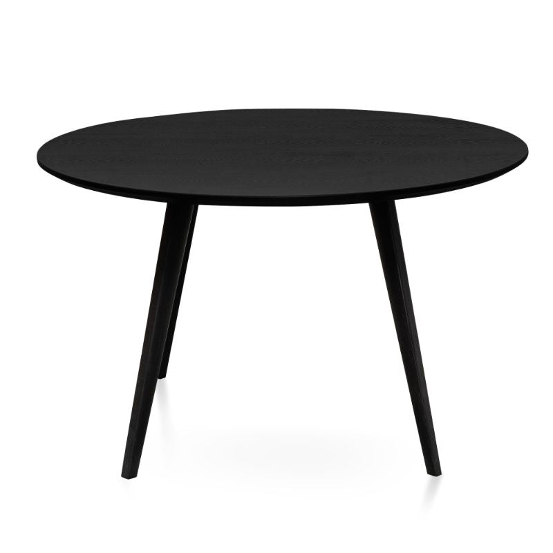 Arbor Round Dining Table Black Front View