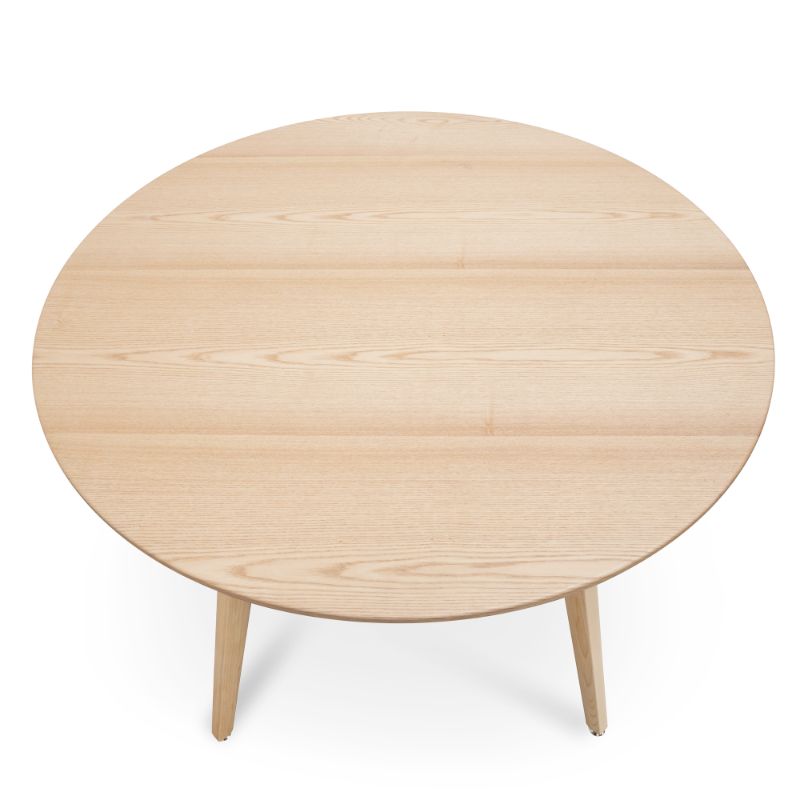 Arbor Round Dining Table Full Natural Top View
