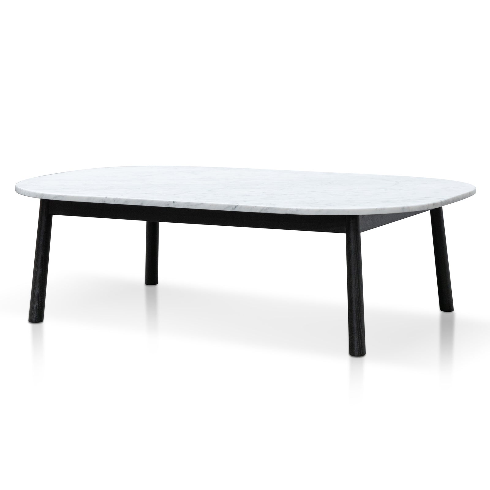 Arden 110CM Marble Coffee Table Black Base
