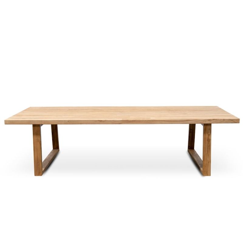 Ashridge 300CM Reclaimed Dining Table Natural Front View
