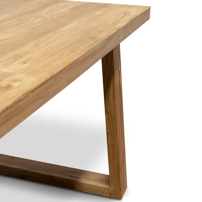 Ashridge 300CM Reclaimed Dining Table Natural Legs Top View