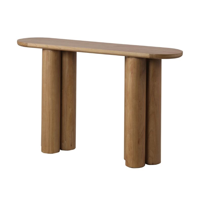 Attwood 152CM Elm Console Table Natural Angle