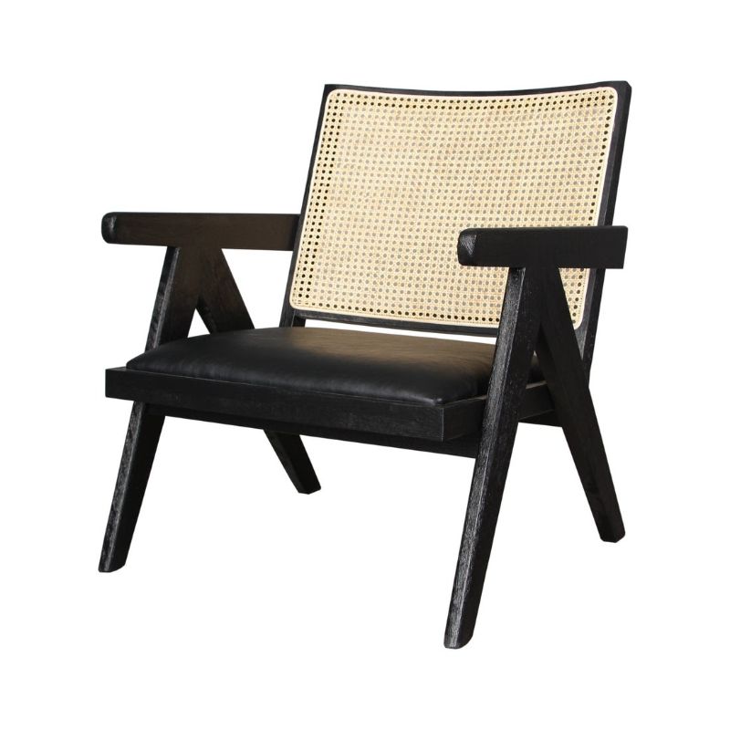 Avoca Rattan Armchair Black Finish