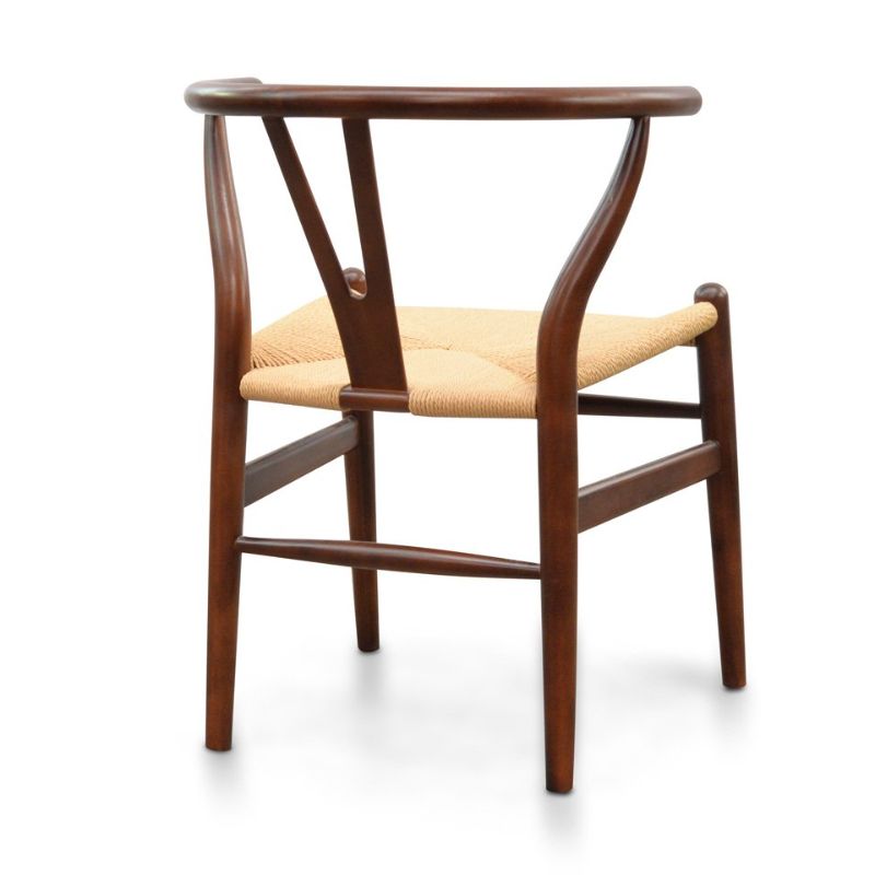 Aylesbury Cord Dining Chair Walnut And Natural Angle View