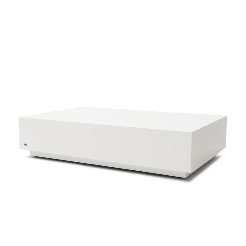 Bloc L6 Rectangle Low Table Bone by Blinde