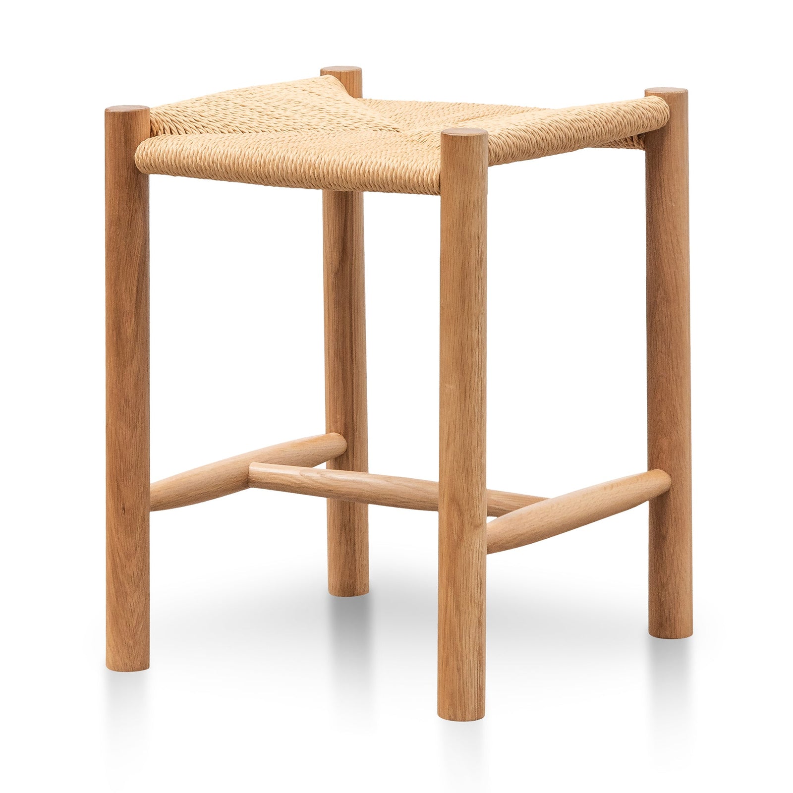 Preston Oak Low Stool
