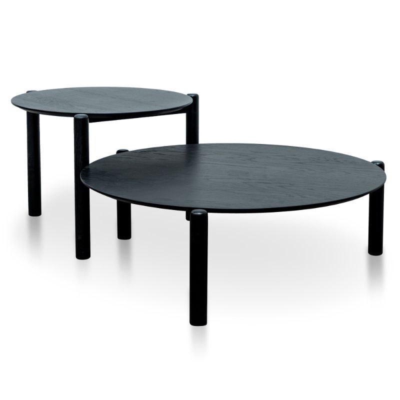 Bay Nested Coffee Table Set Black