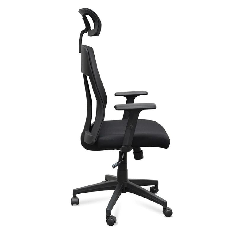 Bexley Mesh Office Chair Black Side