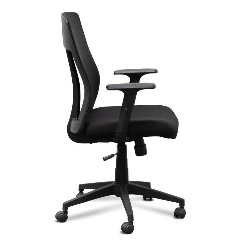 Bexley Mesh Office Chair Full Black Side