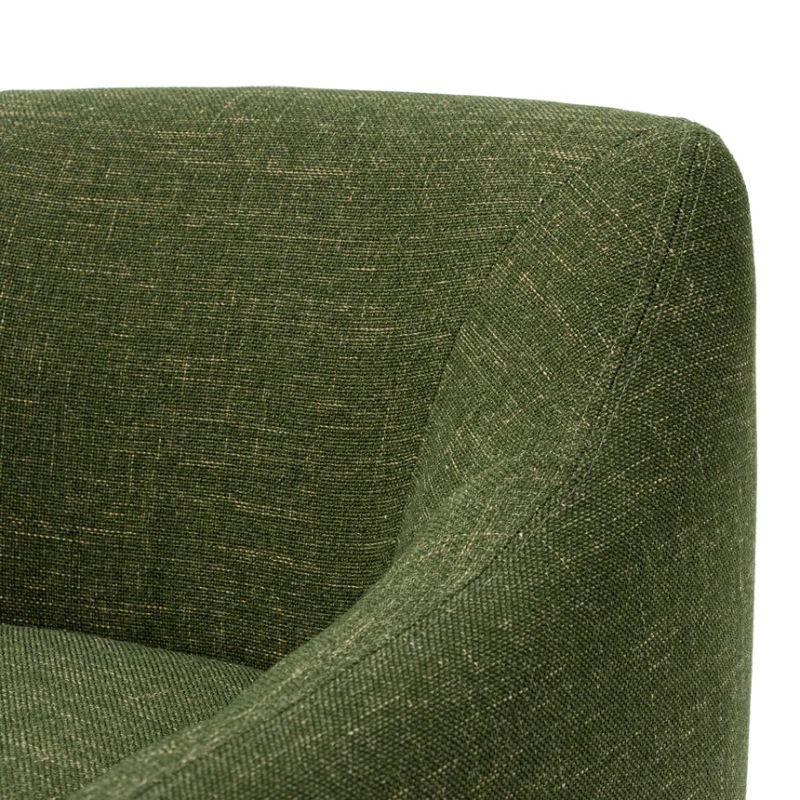 Bloomfield Fabric Armchair Khaki Green Top Close