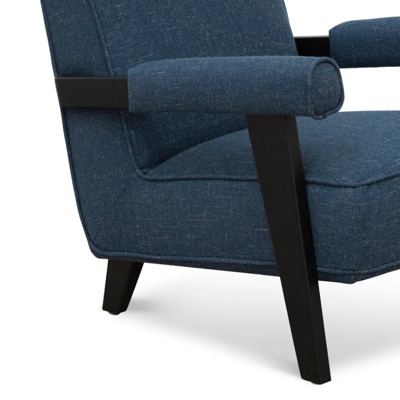 Bluebell Arm Chair Dark Blue Armrest