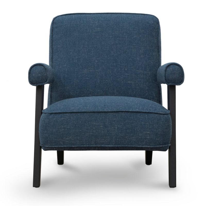 Bluebell Arm Chair Dark Blue Front View