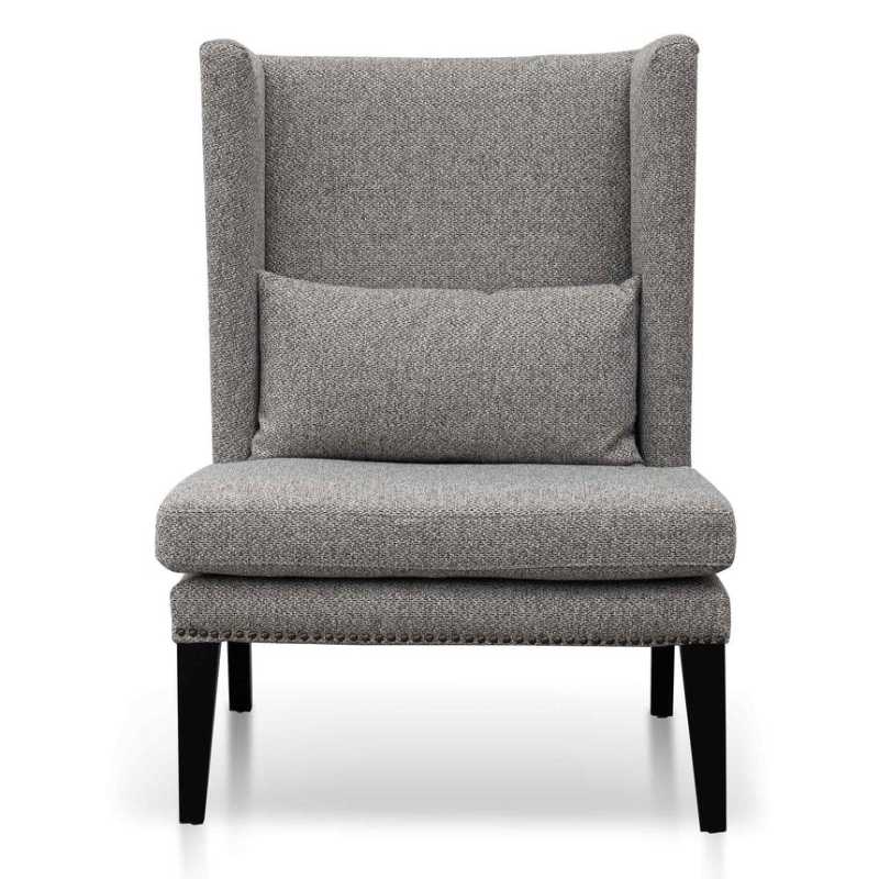 Bluewater Wingback Lounge Chair Charcoal Front