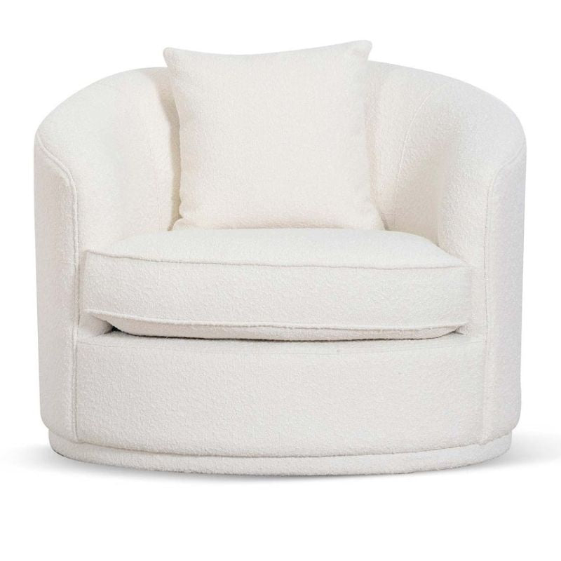Bradwell Arm Chair Ivory White Front