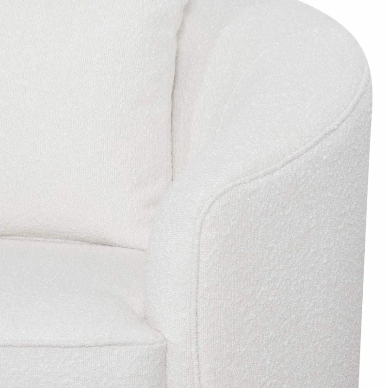 Bradwell Arm Chair Ivory White Right