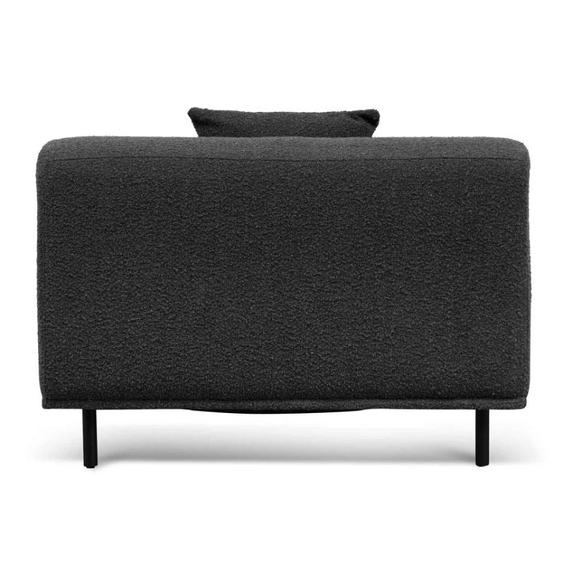 Braewood Armchair Charcoal Boucle Back