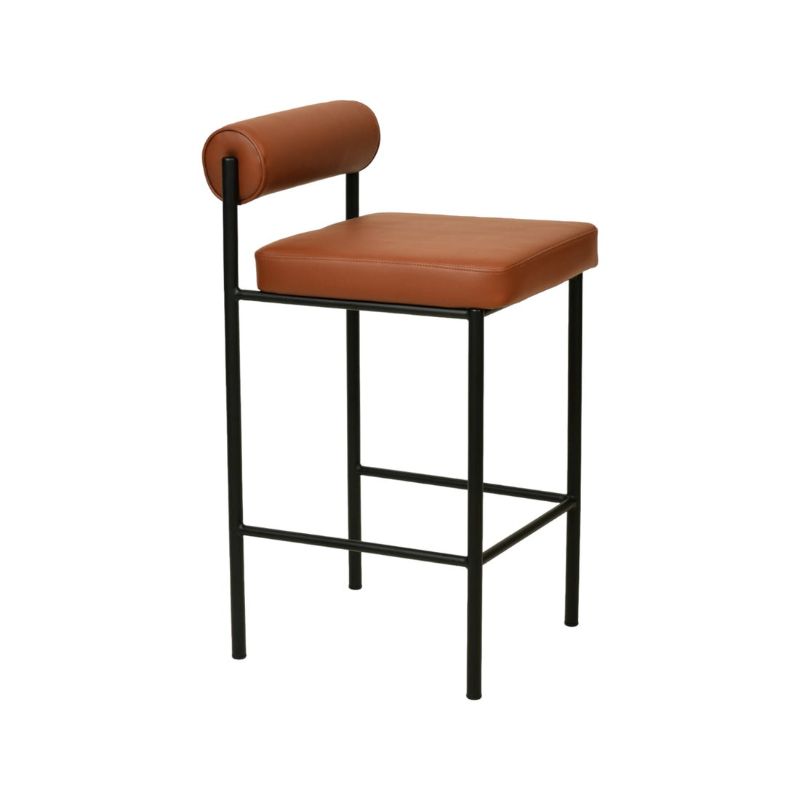 Braxton 65CM Bar Stool Brown Right Angle View