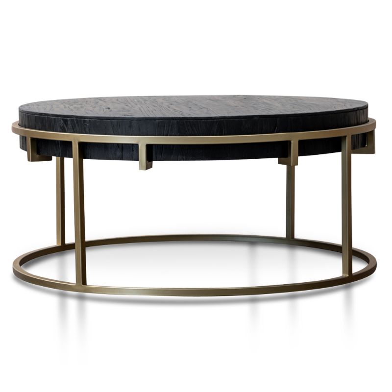 Bristol 100CM Rounds Coffee Table Gold Base