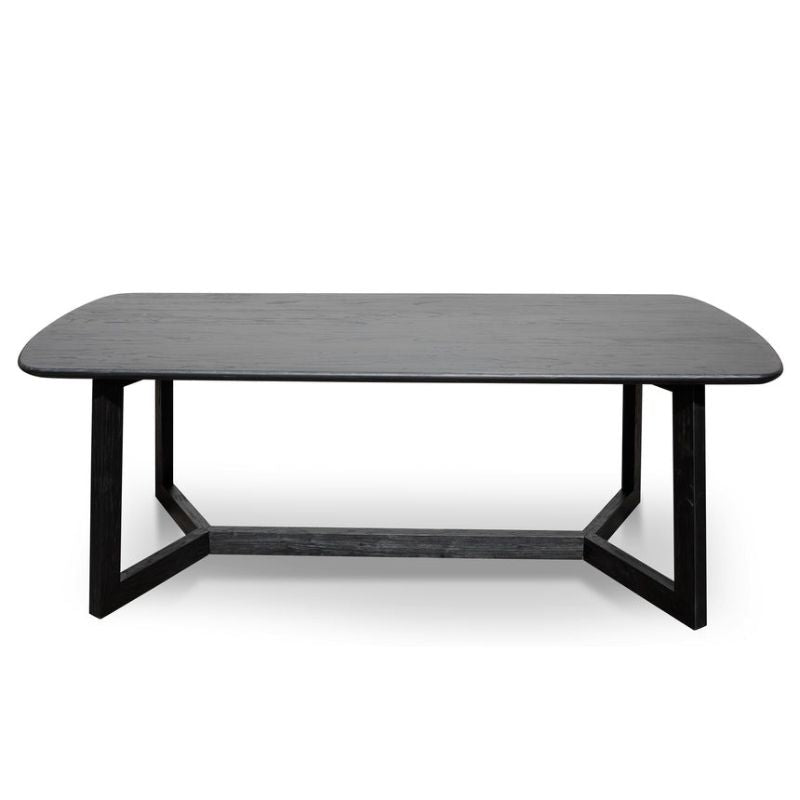 Brookshadow 220CM Dining Table Black Front View