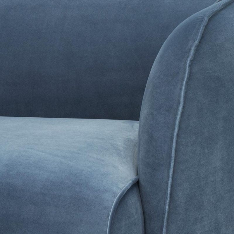 Brookstone Armchair Dust Blue Right Close View