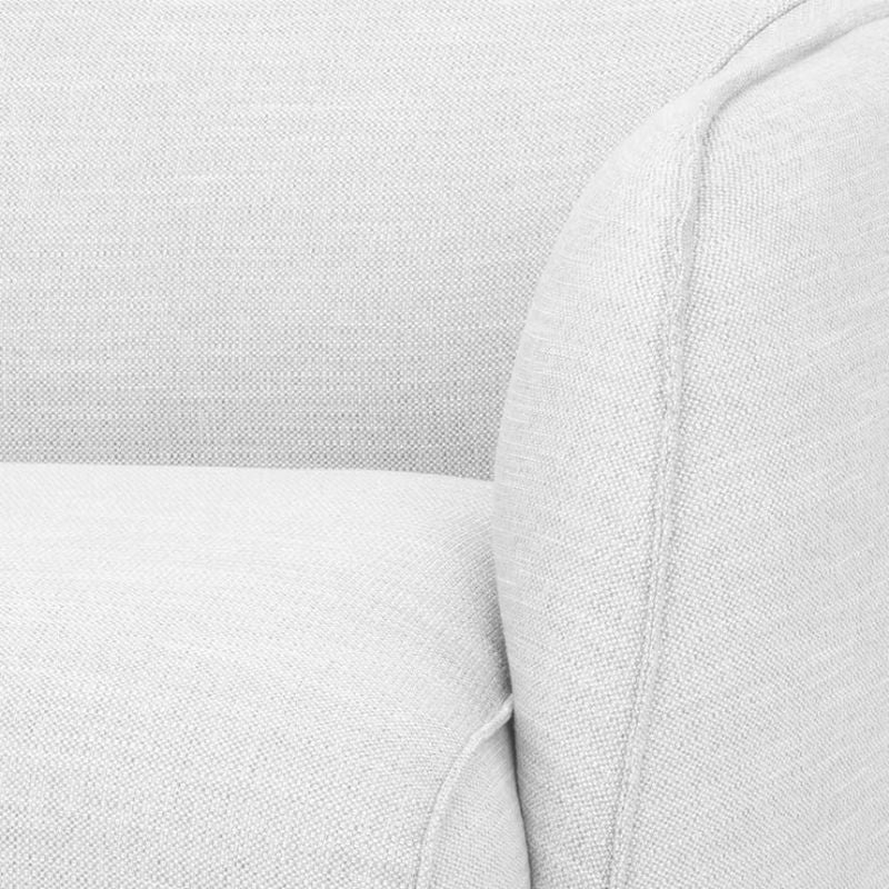 Brookstone Armchair Light Texture Grey Top Close View