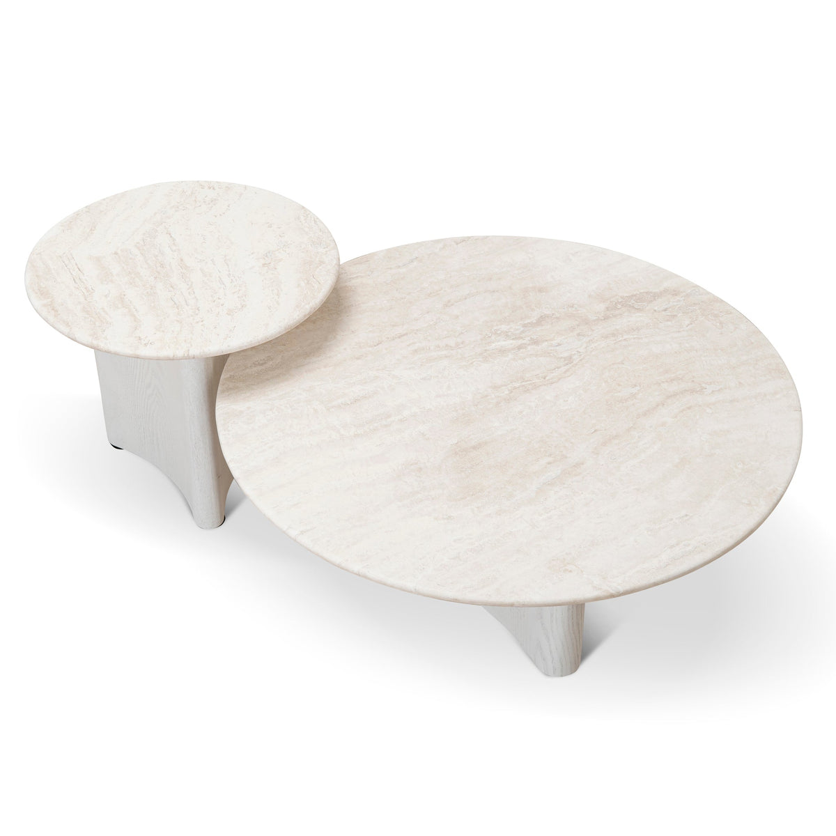 Queensham Nested Travertine Coffee Table