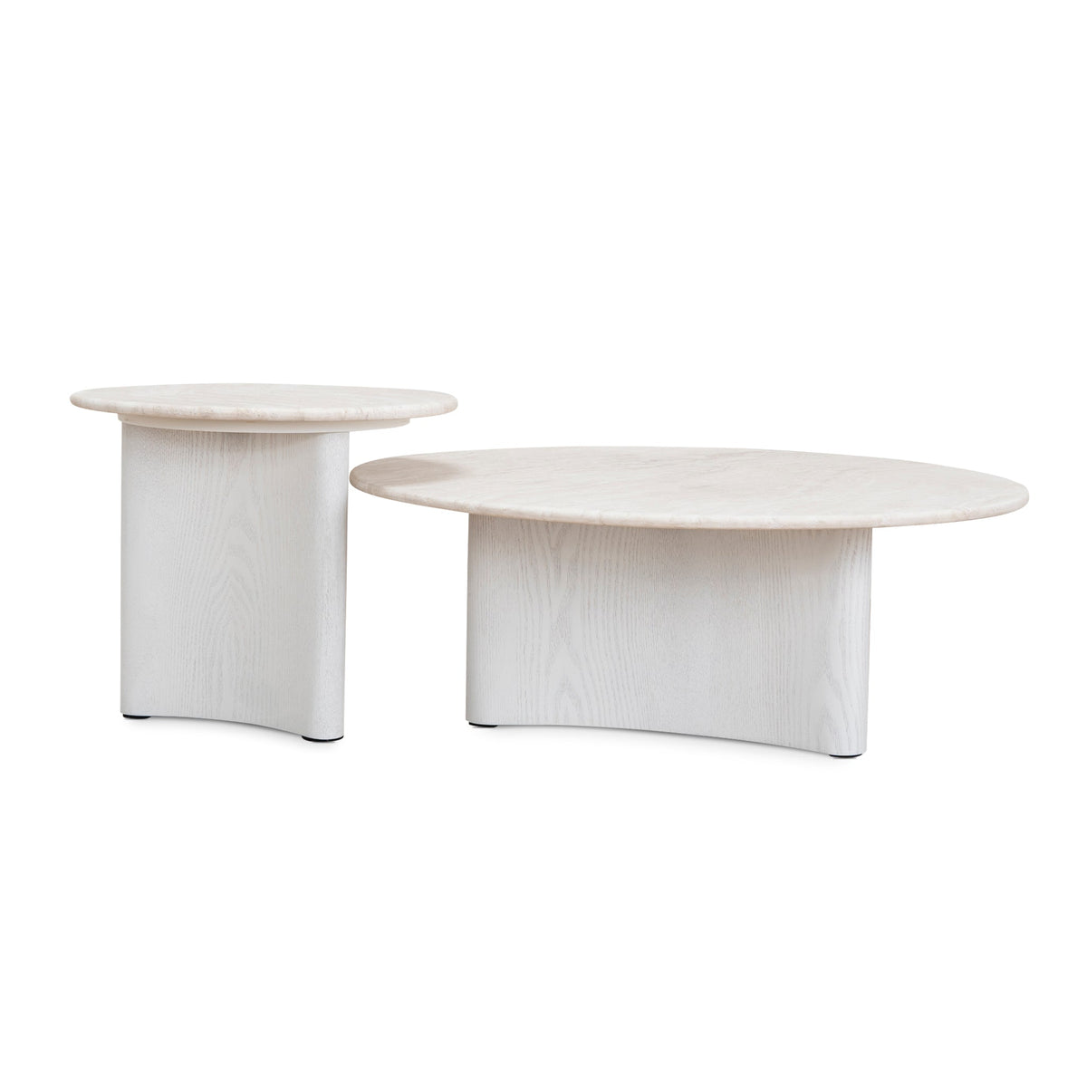 Queensham Nested Travertine Coffee Table