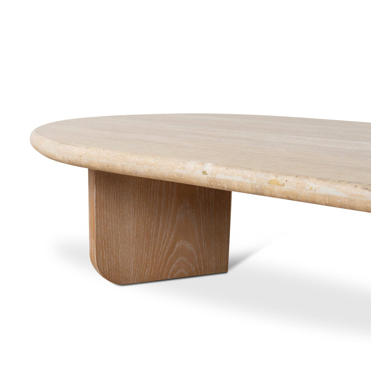 Stoneland 120cm Oval Travertine Coffee Table